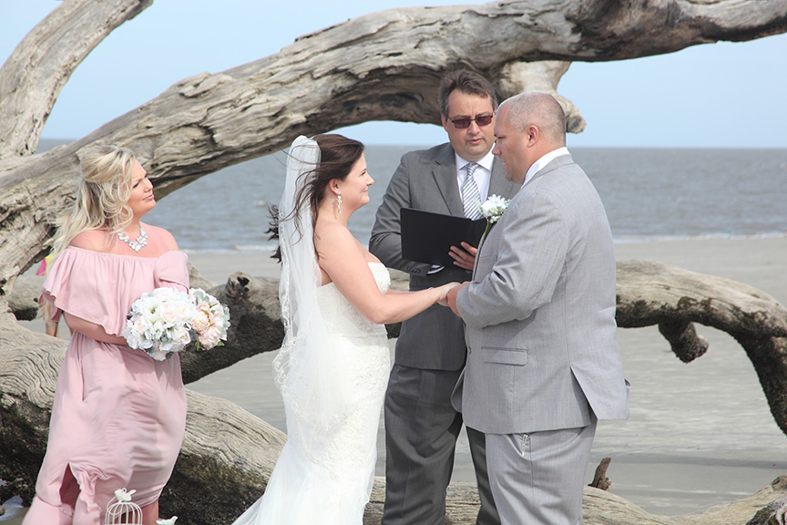 driftwood beach wedding 1a
